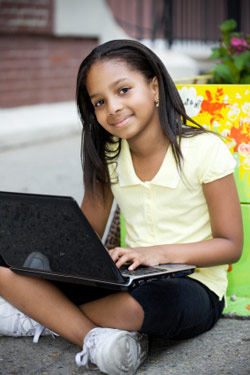 Girl on the Computer
